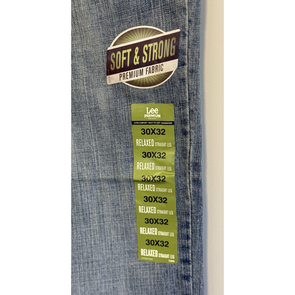 Lee Men's Relaxed Straight Leg Jean 30 x 32 Faded Light NWT - Picture 9 of 9